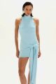 Imagem adicional 3 do item Vestido Curto Teodora Azul Maré Le Blog