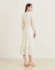 Imagem adicional 2 do item Vestido Mídi Moss Branco Amissima