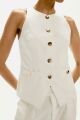 Imagem adicional 3 do item Colete Vivian Off White Le Blog