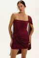 Imagem adicional 5 do item Vestido Curto Eva Liso Cabernet Le Blog