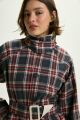 Imagem adicional 13 do item Trench Coat Fernanda Xadrez Tartan Le Blog