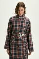 Imagem adicional 9 do item Trench Coat Fernanda Xadrez Tartan Le Blog