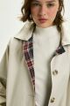 Imagem adicional 1 do item Trench Coat Fernanda Xadrez Tartan Le Blog
