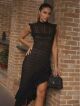 Imagem adicional 1 do item Vestido Betânia Preto Cloude