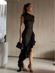 Imagem adicional 2 do item Vestido Betânia Preto Cloude
