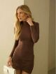 Imagem adicional 2 do item Vestido Hilda Marrom Cloude