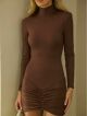 Imagem adicional 1 do item Vestido Hilda Marrom Cloude