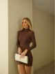 Imagem adicional 5 do item Vestido Hilda Marrom Cloude
