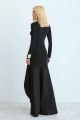 Imagem adicional 3 do item Vestido Mullet Ajustado Com Barra Estruturada Preto Zen