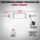 Imagem adicional 2 do item Barra H Cromada