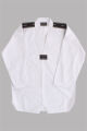 Imagem adicional 2 do item Dobok Canelado Branco com Gola Branca – M0
