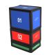 Imagem adicional 1 do item Jogo de Caixa de Espuma para Saltos - Kit com 3 Caixas