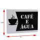 Imagem adicional 1 do item Placa de Identificação - Café e Água