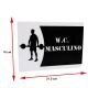 Imagem adicional 0 do item Placa de Identificação - W.C Masculino