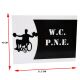 Imagem adicional 1 do item Placa de Identificação - W.C P.N.E