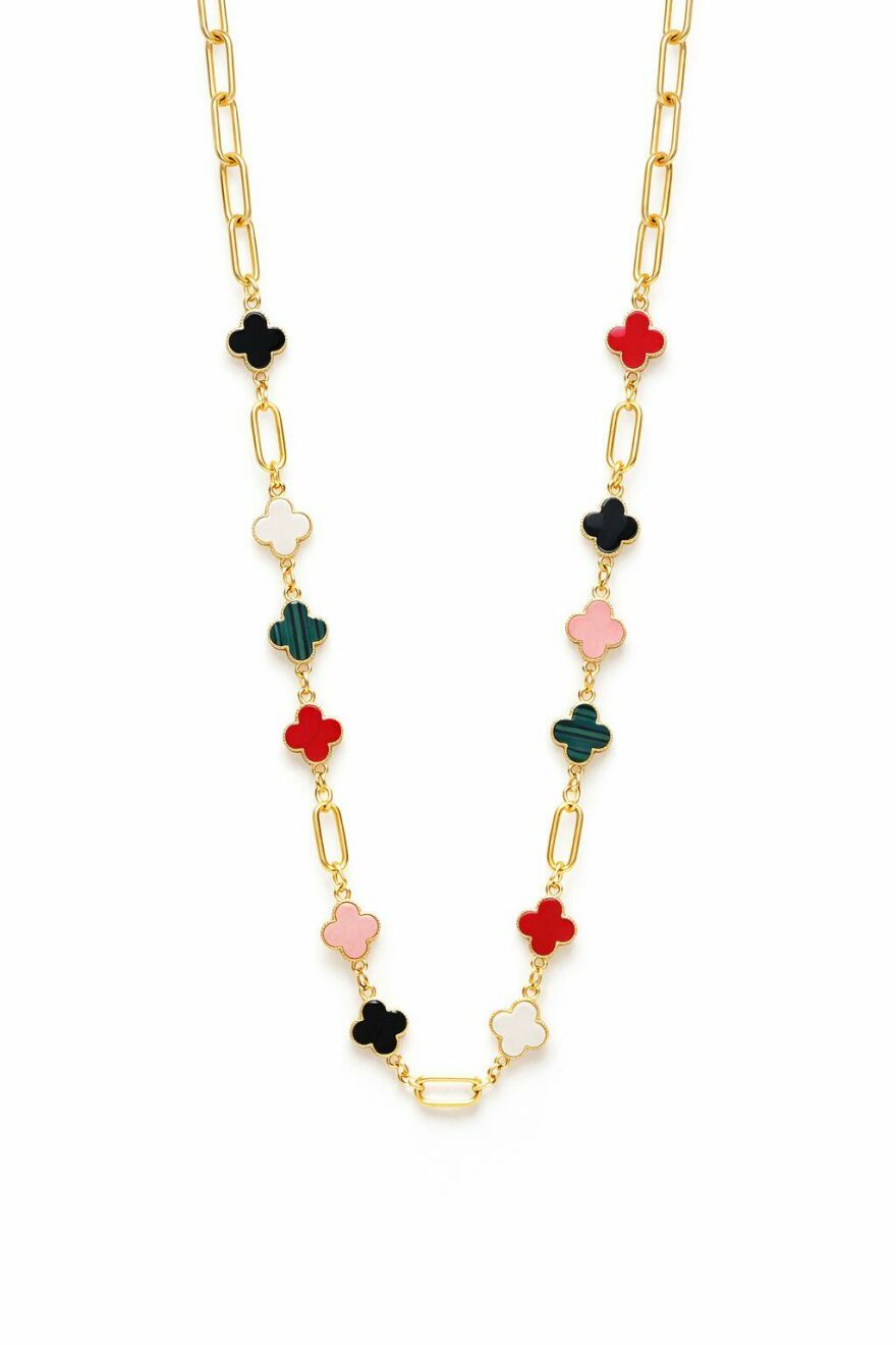 Imagem de Colar trevos coloridos
