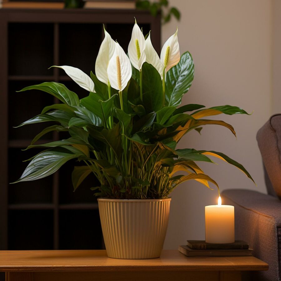 Planta Lírio da Paz. Reprodução: Internet