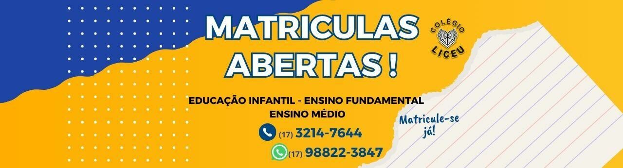Imagem do banner de matrícula