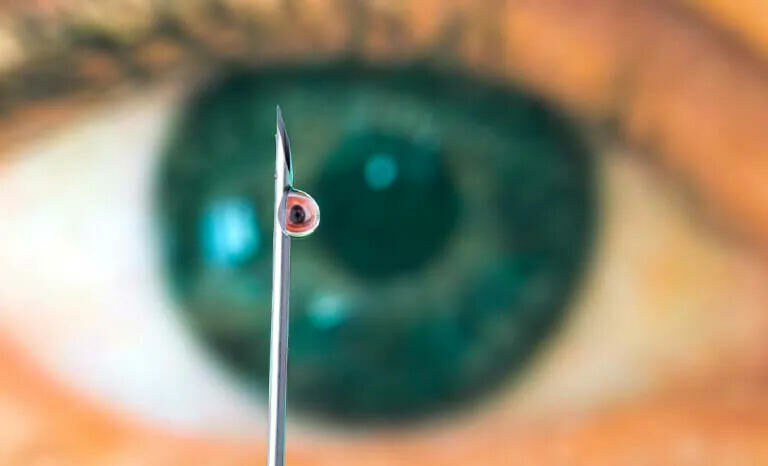Imagem injecao intravitrea