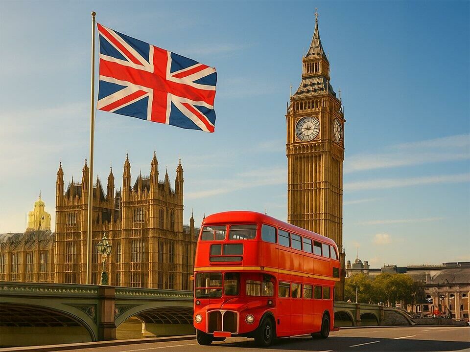 Imagem do Reino Unido com big bang e parlamento brit%C3%A2nico