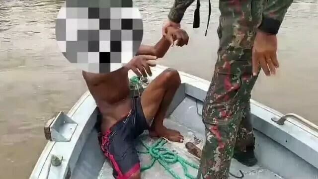 Imagem de compartilhamento para o artigo PMA de Coxim salva homem que estava se afogando no Rio Taquari da MS Todo dia