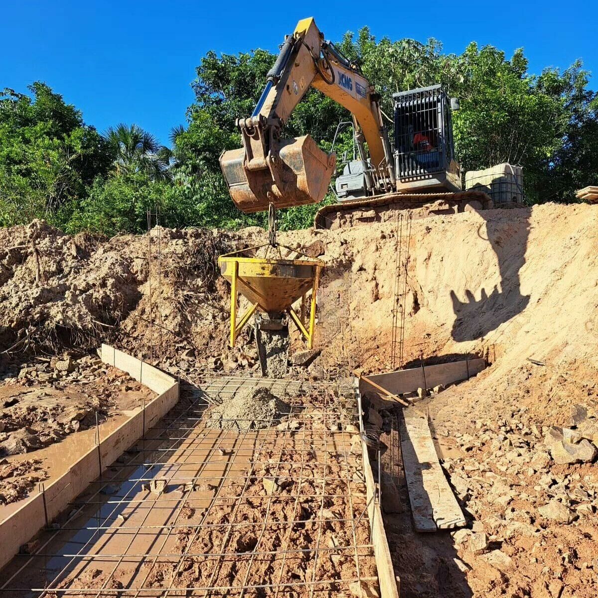 Imagem de compartilhamento para o artigo Obra em ponte sobre o córrego Bom Jardim segue a todo vapor em Alcinópolis da MS Todo dia