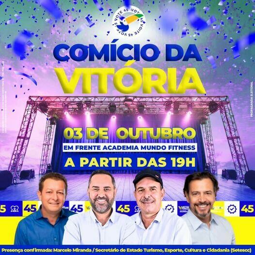 Imagem de compartilhamento para o artigo Weliton Guimarães convida população para Comício da Vitória da Família 45 nesta quinta em Alcinópolis da MS Todo dia