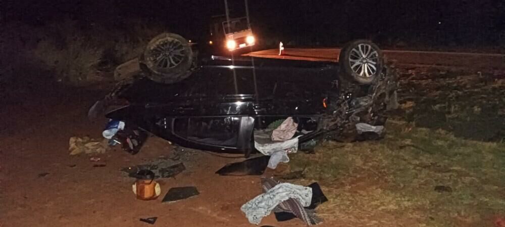 Imagem de compartilhamento para o artigo Após pneu estourar, família sobrevive a capotamento na BR-163 em Rio Verde de MT da MS Todo dia