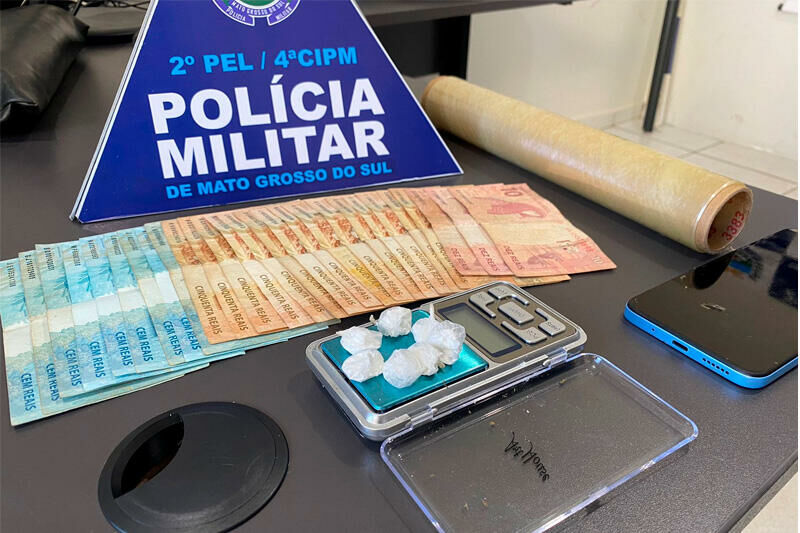 Imagem de compartilhamento para o artigo PM de Costa Rica prende traficante que fugiu com carro e ameaçou companheira da MS Todo dia