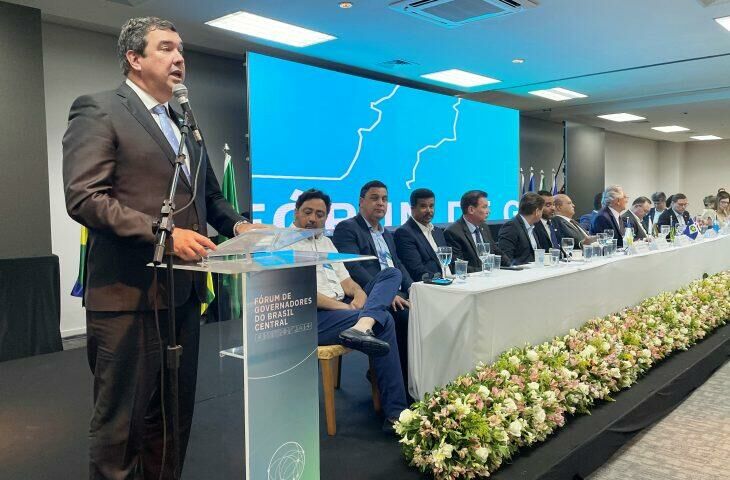 Imagem de compartilhamento para o artigo Eduardo Riedel participa de reunião do Fórum de Governadores, discute marco temporal e pede segurança jurídica da MS Todo dia