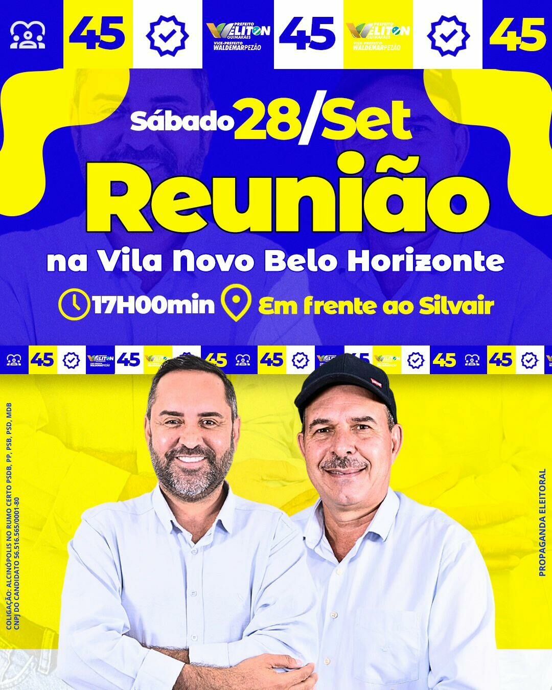 Imagem de compartilhamento para o artigo Weliton Guimarães realiza grande encontro neste sábado em Alcinópolis da MS Todo dia