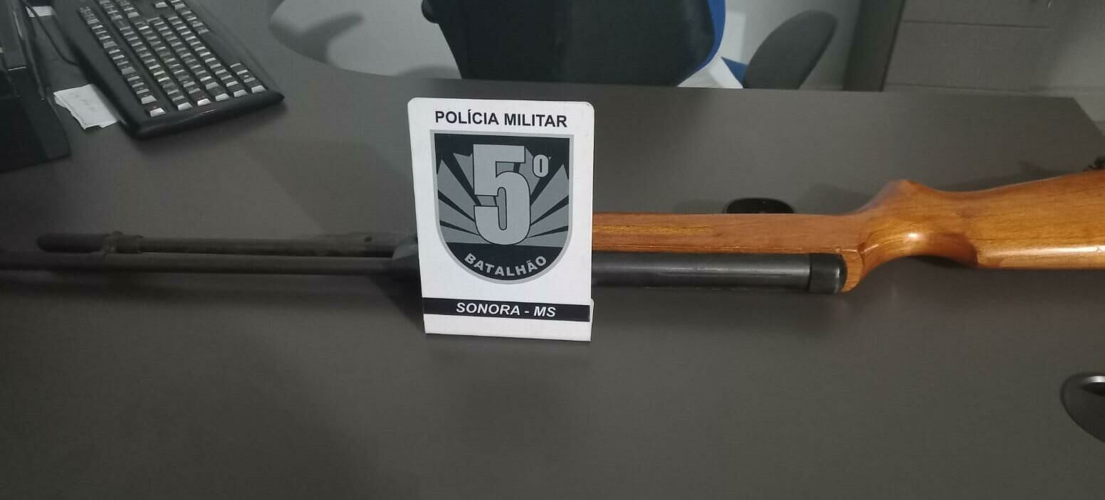 Imagem de compartilhamento para o artigo Jovem com passagem por homicídio é preso com arma de fogo em Sonora da MS Todo dia