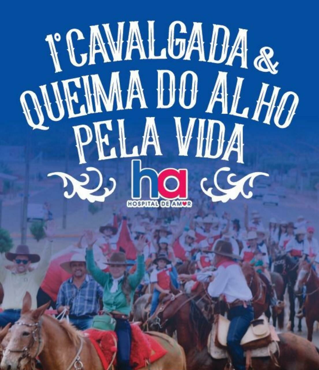Imagem de compartilhamento para o artigo 1ª Cavalgada e Queima do Alho pela Vida unem tradição e solidariedade em prol do Hospital de Amor de Barretos da MS Todo dia