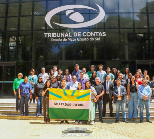 Imagem de compartilhamento para o artigo Estudantes de Chapadão do Sul vivenciam os três poderes em viagem educativa a Campo Grande da MS Todo dia