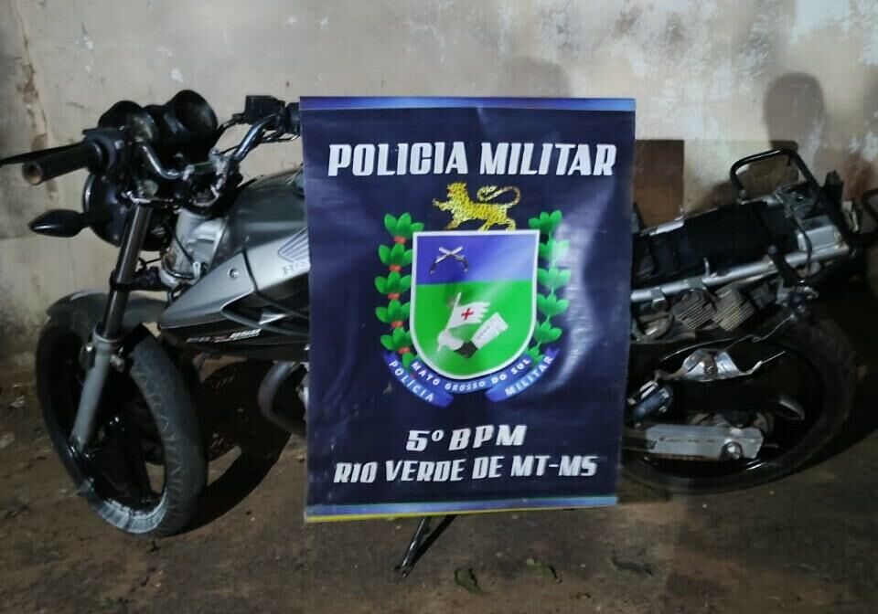 Imagem de compartilhamento para o artigo Motociclista tenta fugir da polícia, inicia perseguição e acaba preso em Rio Verde de Mato Grosso da MS Todo dia