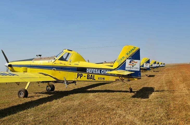 Imagem de compartilhamento para o artigo Novas aeronaves são enviada como reforço no combate aos incêndios no Pantanal da MS Todo dia