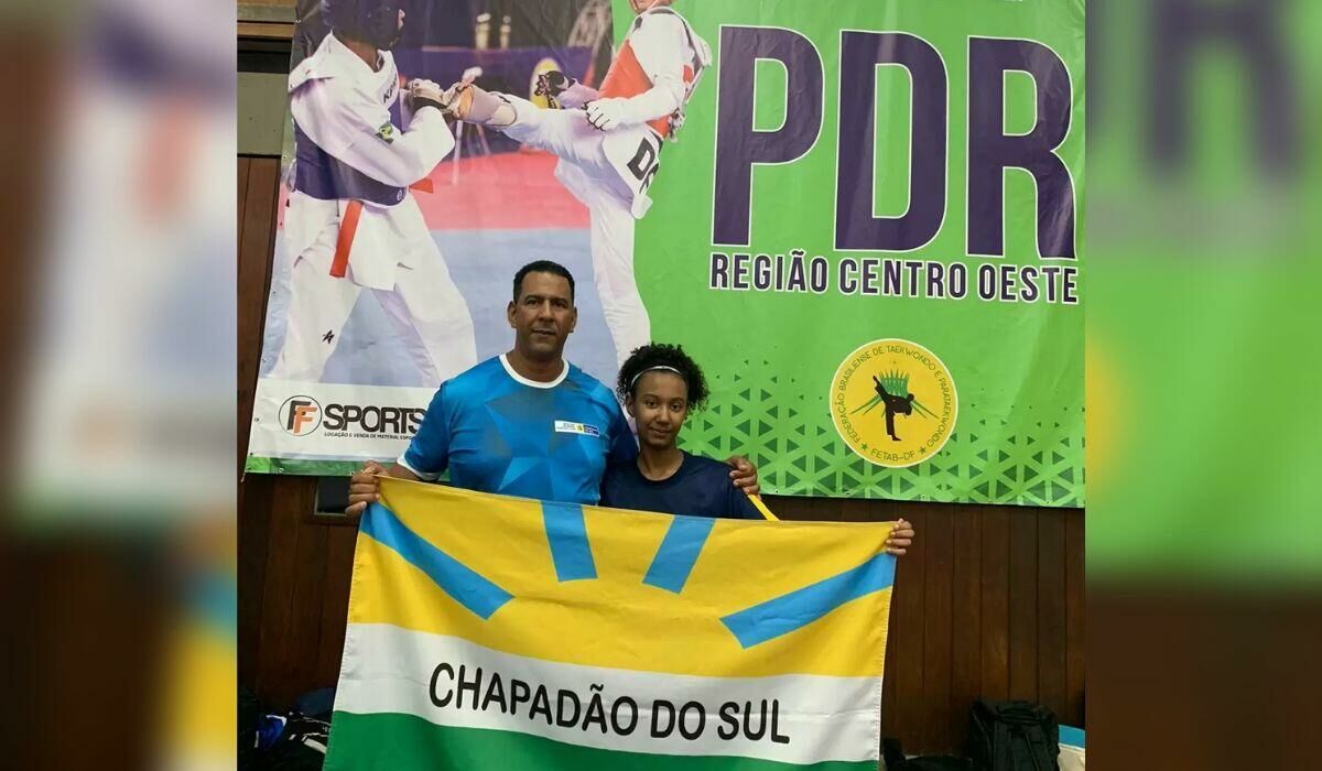 Imagem de compartilhamento para o artigo Atleta sul-chapadense de destaca em Campeonato de Taekwondo em Brasília da MS Todo dia