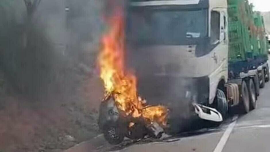 Imagem de compartilhamento para o artigo Jovem morre em batida frontal ao tentar ultrapassar carreta na BR-163, em Rio Verde da MS Todo dia