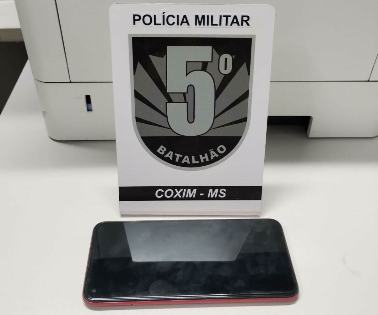 Imagem de compartilhamento para o artigo Polícia Militar prende homem em flagrante por furto de celular em Coxim da MS Todo dia