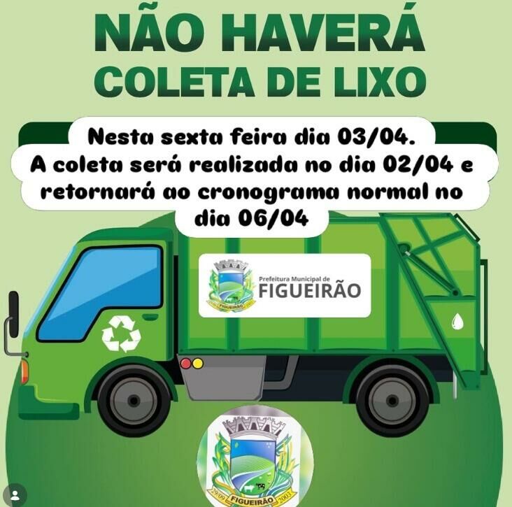 Imagem de compartilhamento para o artigo Coleta de lixo é suspensa nesta sexta-feira em Figueirão e retorna na segunda da MS Todo dia