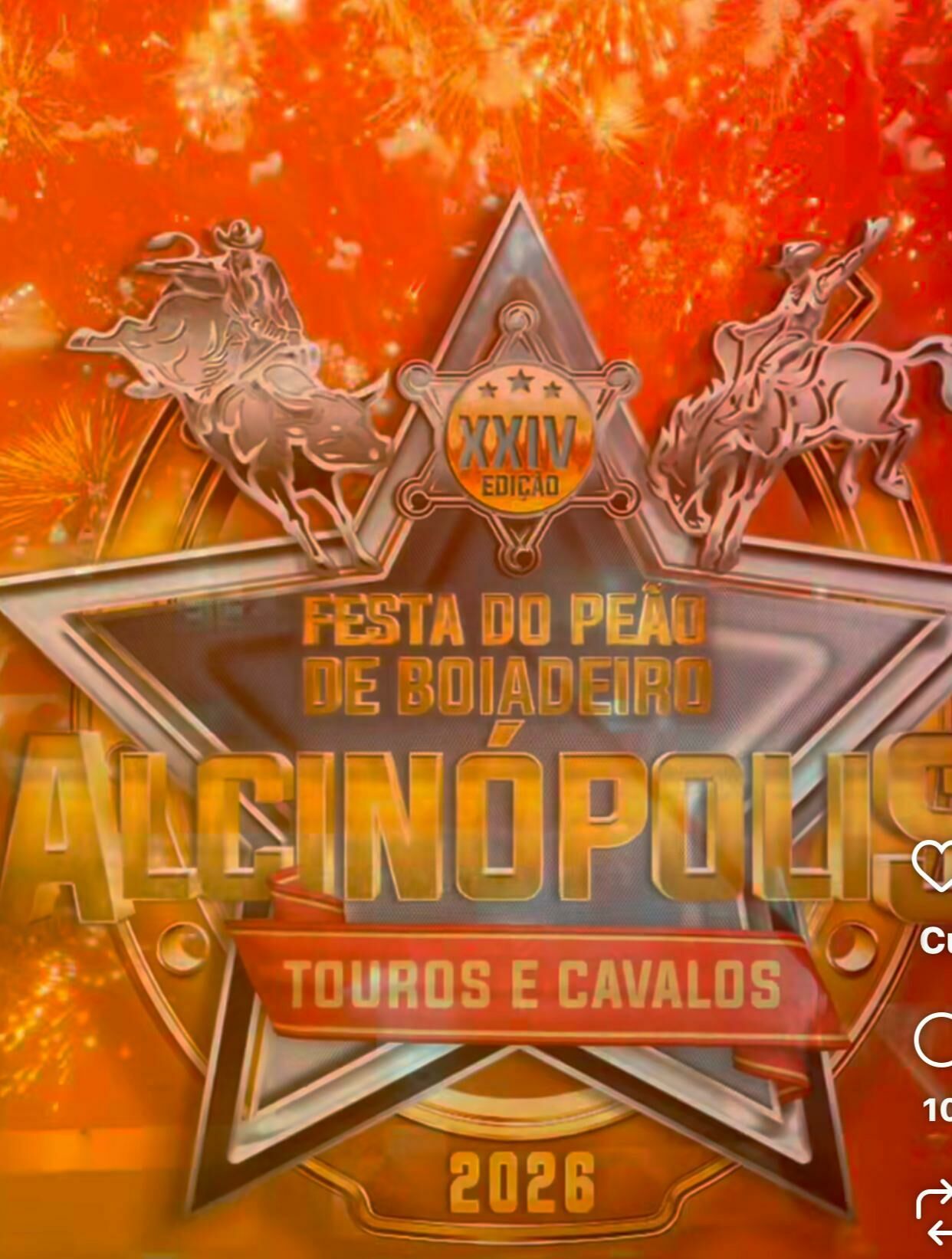 Imagem de compartilhamento para o artigo Faltam 15 dias: Alcinópolis se prepara para a maior Festa do Peão do interior de MS da MS Todo dia