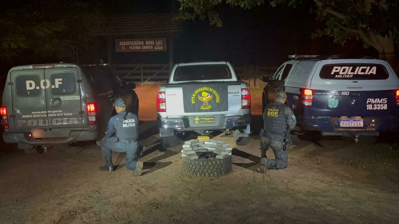 Imagem de compartilhamento para o artigo Ação conjunta apreende cocaína avaliada em R$ 2,3 milhões na BR-060, em Camapuã da MS Todo dia