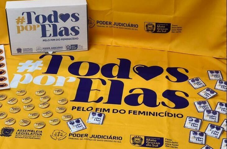 Imagem de compartilhamento para o artigo Governo de MS Lança Campanha #TodosPorElas no Aniversário de 18 Anos da Lei Maria da Penha da MS Todo dia