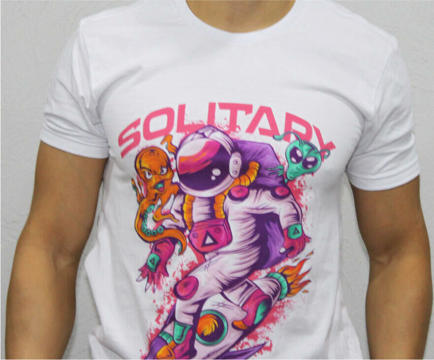 Imagem de Camiseta Masculina Prime Estampa Foguete Solitary - MU1030