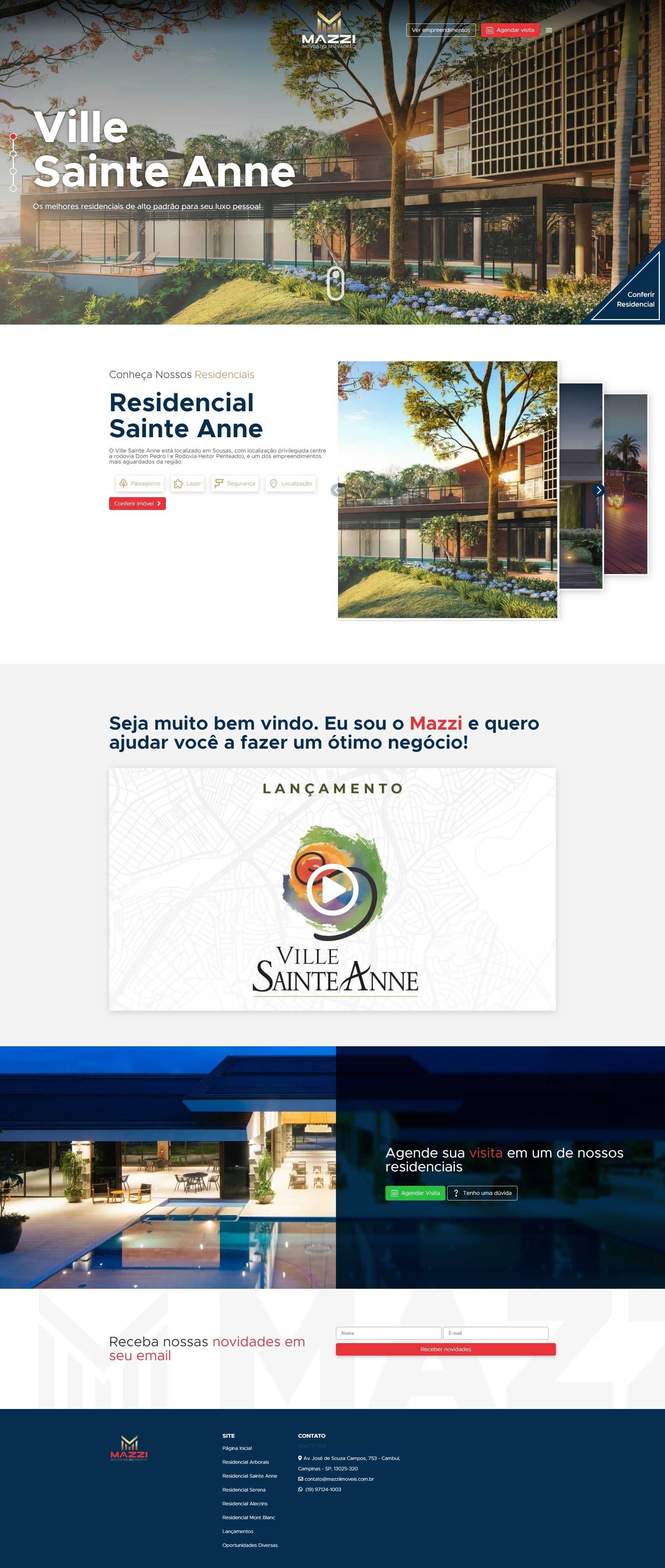 Imagem Mazzi Imobiliária - Webiste Eco Webdesign