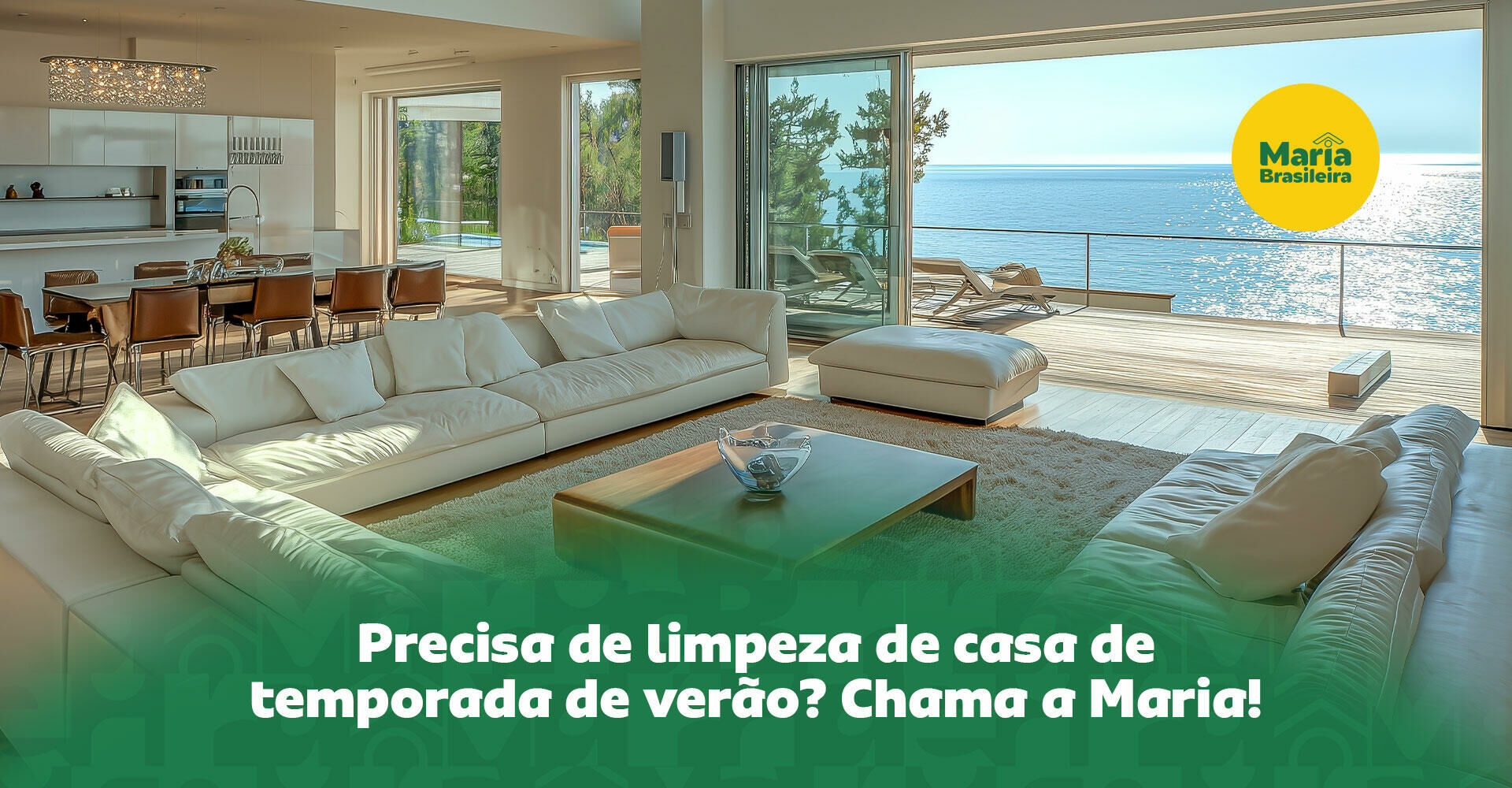 Imagem ilustrativa para o artigo Limpeza de casa de temporada: prepare seu imóvel para receber seus hóspedes na alta temporada da Maria Brasileira