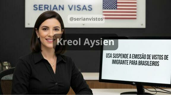 Imagem ilustrativa para o artigo Leta Zini i freez emisyon viza imigran pour Brezilyen: ki viza in ganny sispann? da Serian Vistos