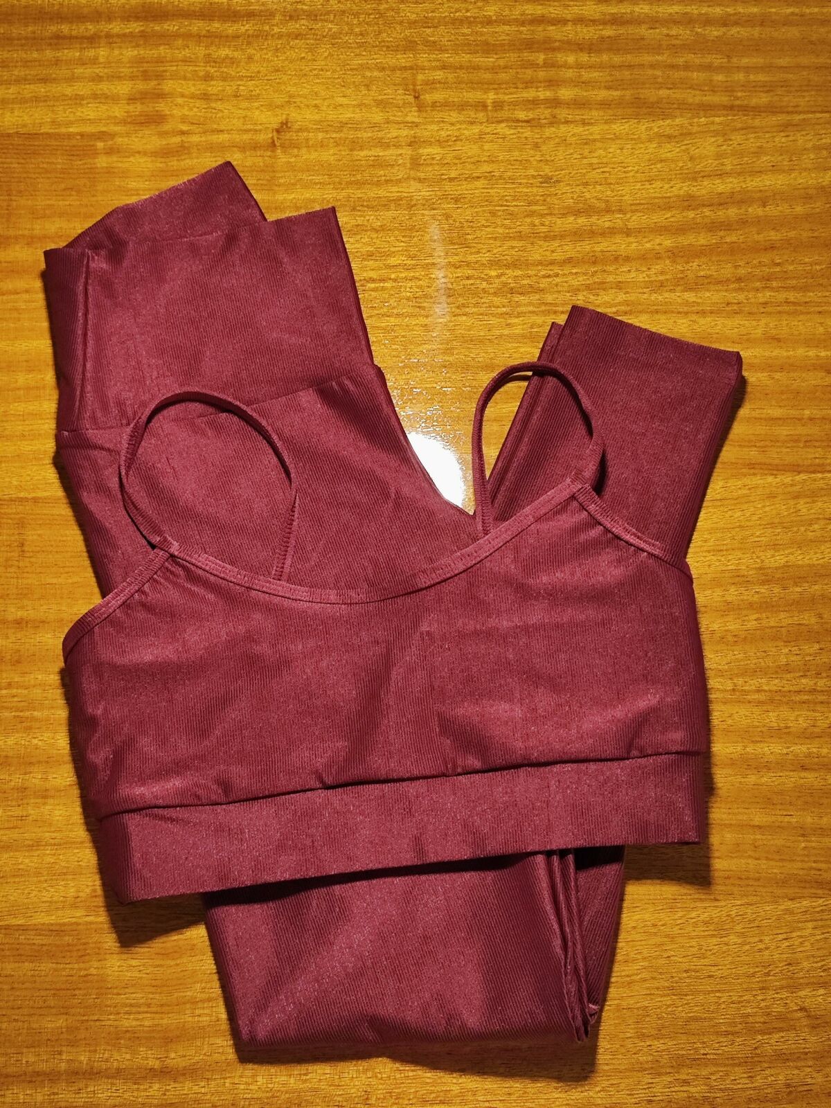 Imagem de Conjunto Leg e Top de Cor Vinho BJV1- Tamanho Único 38 ao 42