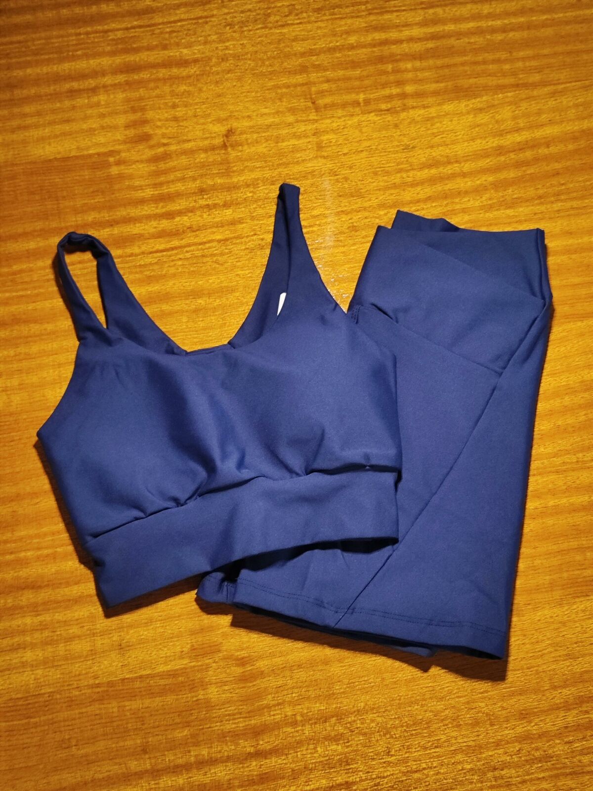 Imagem de Conjunto Short e Top com Bojo Azul Marinho Requinte BJFAM01 - Tamanho M