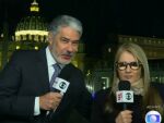 Imagem da notícia “Tá desconfortável”; Ilze Scamparini ‘deixa o telhado’ para cobertura com Bonner e 'climão' é notado